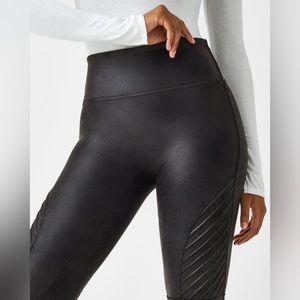 Spanx | Faux Leather Ankle Leggings | Lightly Worn | Size Large Fits Small
